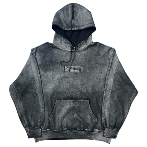 SUPREME × MM6 Maison Margiela 2024SS Foil Box Logo Sweat Hoodie