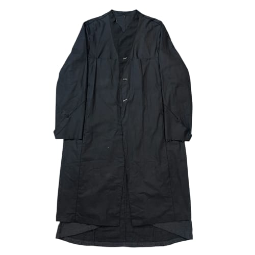 San 2024SS Single Breasted Waxed Cotton Long Coat