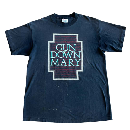 Vintage 1992 Gun Down Mary Punk Metal Obscure T-Shirt SZ XL