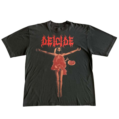 Vintage Deicide Once Upon The Cross Metal T-Shirt SZ XL