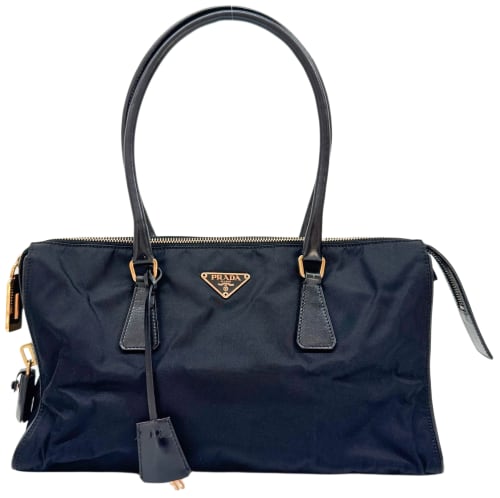 Black Nylon Shoulder Bag