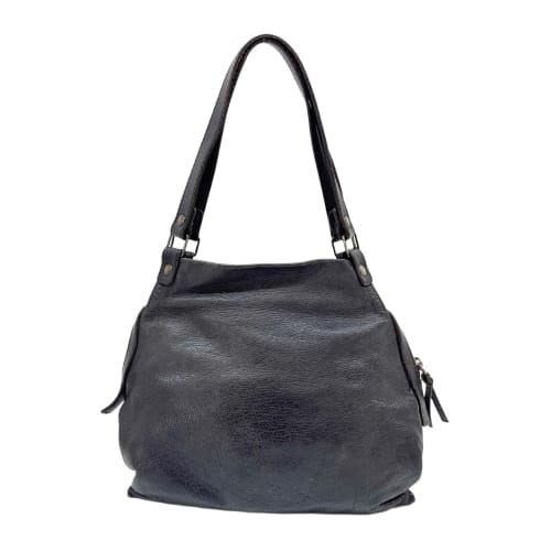 Black Leather Shoulder Bag