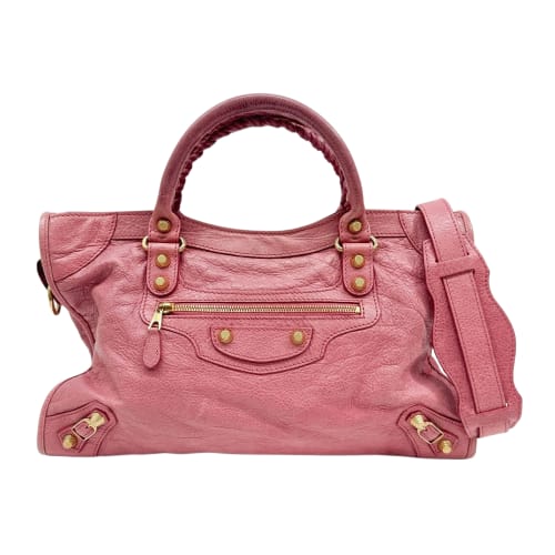 Giant 12 City Pink Leather Two Way Bag