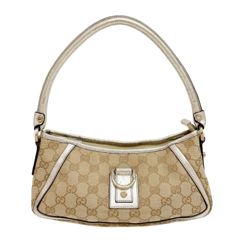 Abbey Tan GG Canvas Shoulder Bag