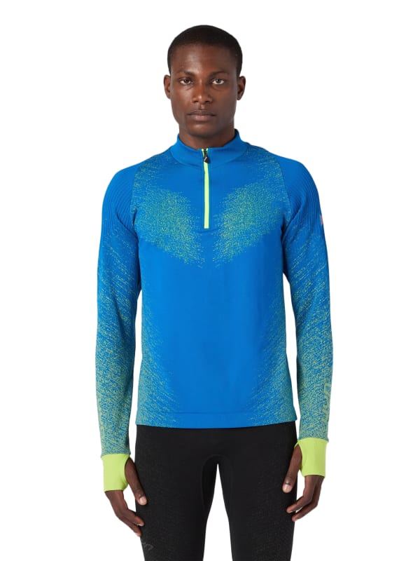 Exceleration Long-Sleeved Zip Up Running Shirt