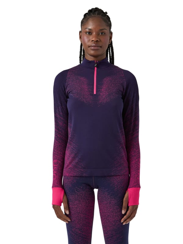 Exceleration Long-Sleeved Zip Up Running Shirt
