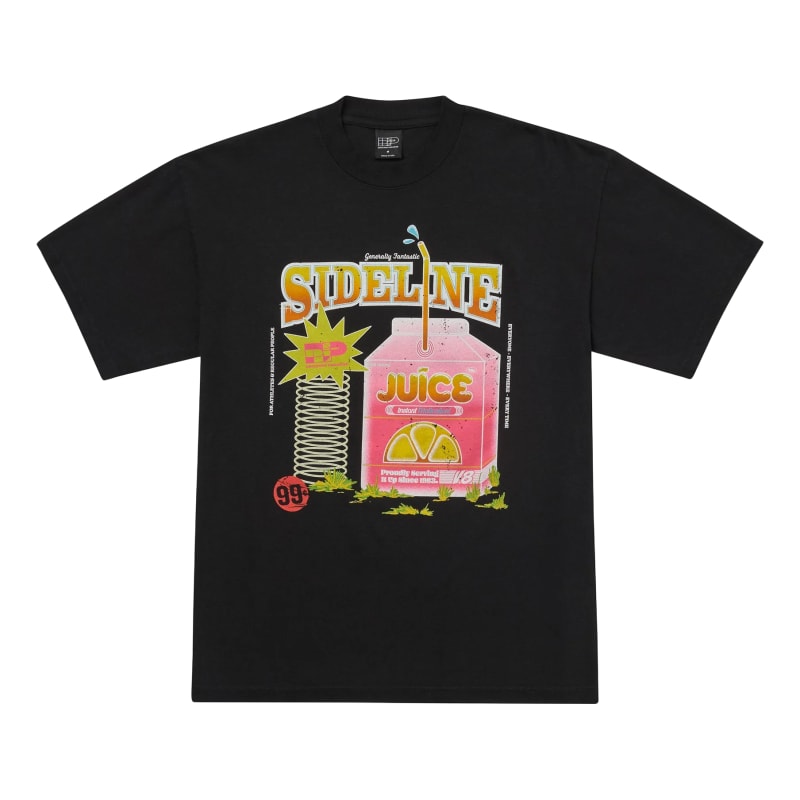 SIDELINE JUICE GRAPHIC TEE - BLACK