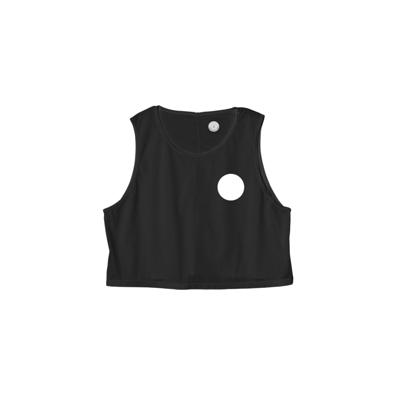 Black Crop Singlet