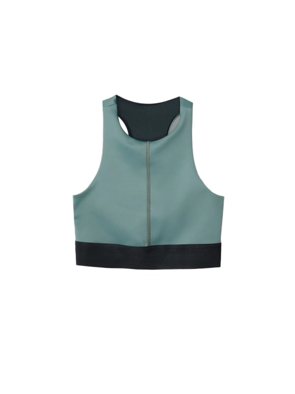 BYND HIGH-NECK BRA - TEAL