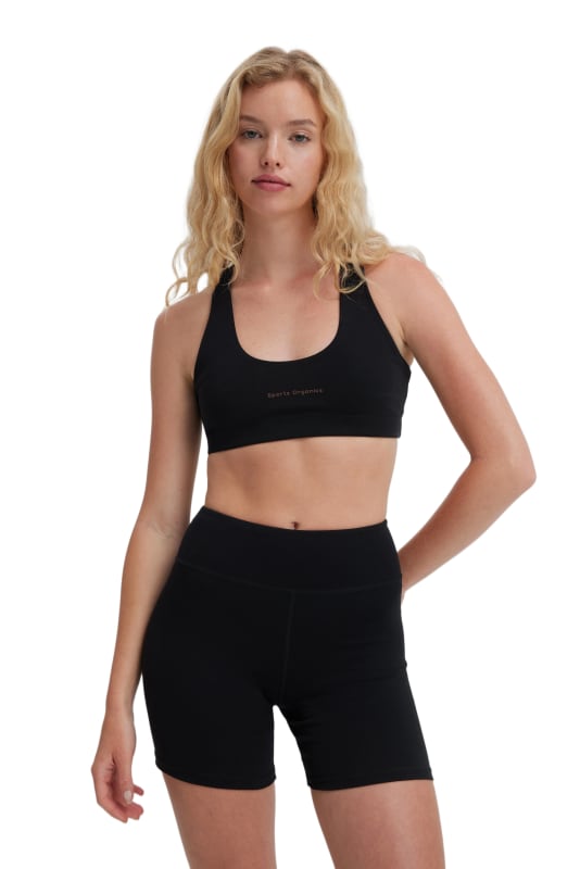 Mia Organic Cotton Bike Short Black