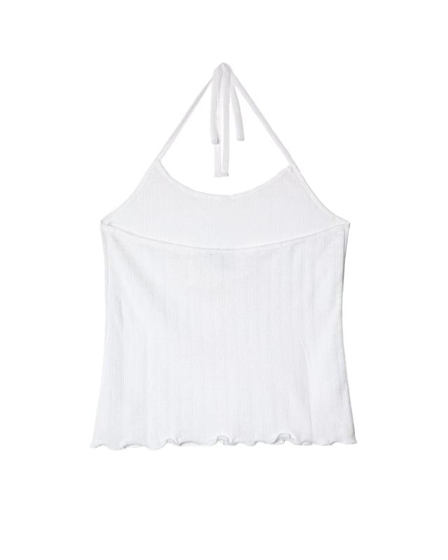 Pointelle Halter Top