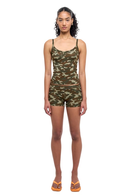 Camo Tank Top - Olive