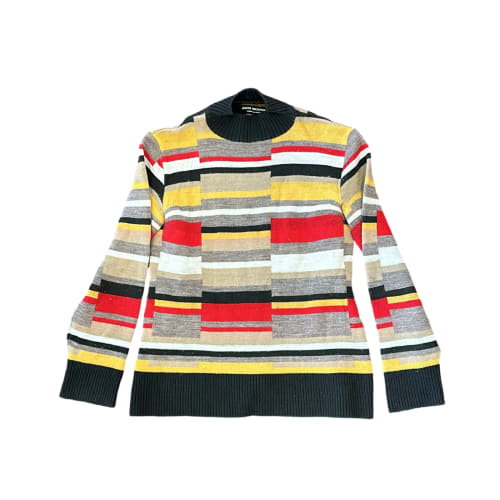 Multicolor Mondrian Stripe Knit Sweater