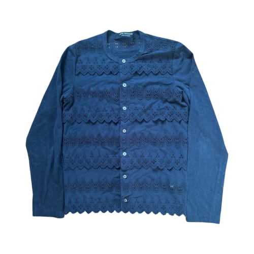 Navy Lace Cardigan