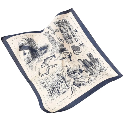 Sable New York | Sable x Hatchet Supply Cotton Bandana (Brooklyn Heights) 'Brooklyn Blue' by Hatchet Outdoor Supply Co.