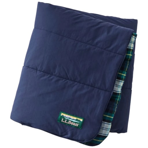 L.L.Bean Flannel Camp Blanket 'Bright Navy / Dress Gordon' by Hatchet Outdoor Supply Co.
