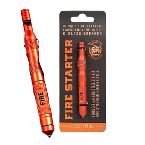 Lucky Jack | Emergency Fire Starter" Pocket Fire Starter W/ Whistle Tools by Hatchet Outdoor Supply Co.