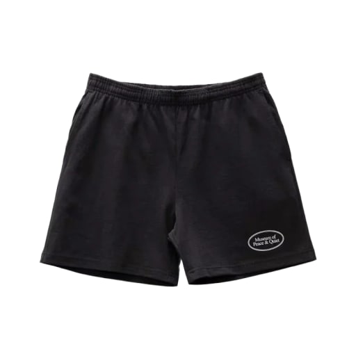 MUSEUM OF PEACE & QUIET Classic MOPQ Sweatshorts Black by Weekends Chengdu
