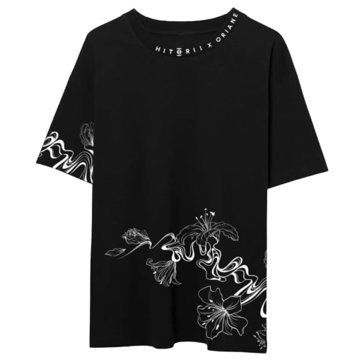 Oriane Collab | Oversized Tee | Charcoal by Hitorii
