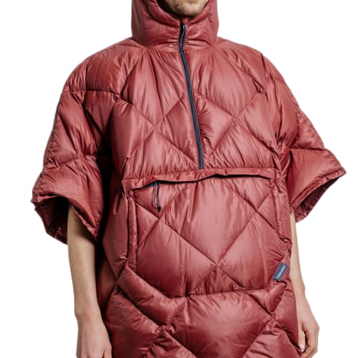 Honcho Poncho Down in Burgundy by Windthrow