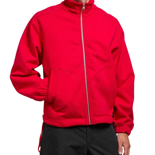 Knot Zipper Sweater in Rouge by Windthrow