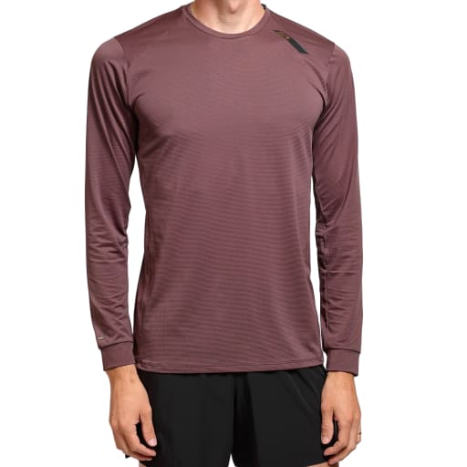 Long Sleeve Tech T in Dark Taupe by Windthrow