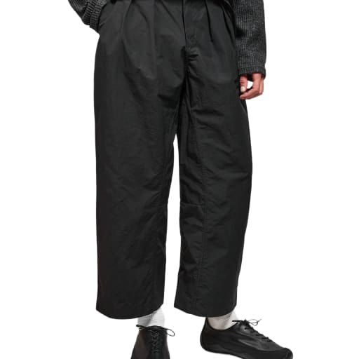 MS-111PA Pleated Trouser in Carbon by Windthrow