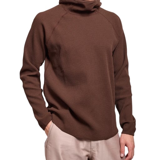 WF Light L/S Hoodie in Chicory Brown by Windthrow