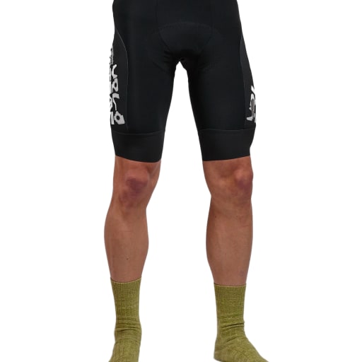 Velo Temp Pelvis Bergamo Bib Short in Black by Windthrow