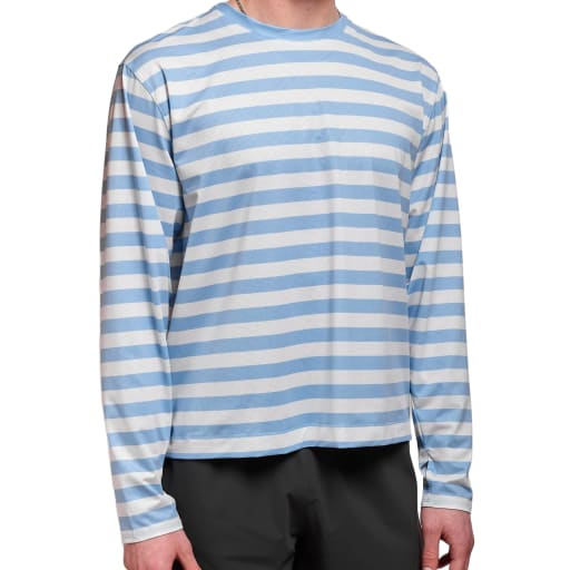 Striped LS in Baby Blue by Windthrow