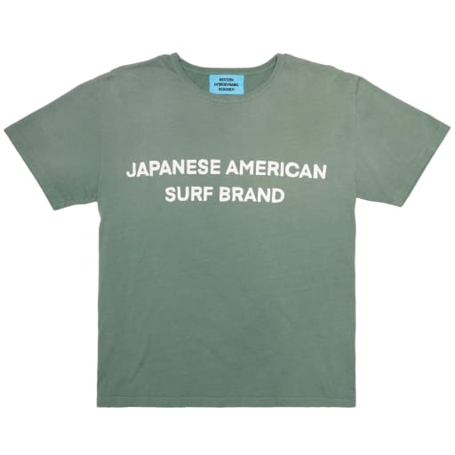 Japanese American Surf Brand Tee (Green) by WESTERN HYDRODYNAMIC RESEARCH