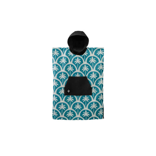 Kids Changing Poncho: Palms Resort Teal Ocean by Nomadix
