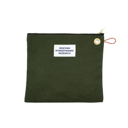Canvas Zip Pouch (Drab) by WESTERN HYDRODYNAMIC RESEARCH