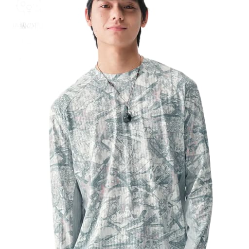 COOLMAX速乾フルプリント長袖TシャツNLBLCTX011 by Blue Monte