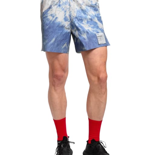 PeaceShell™ 5" Unlined Shorts in Bleached Blue Denim by Windthrow