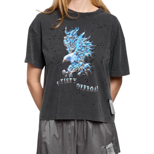 W's MothTech™ T-Shirt in Aged Black by Windthrow