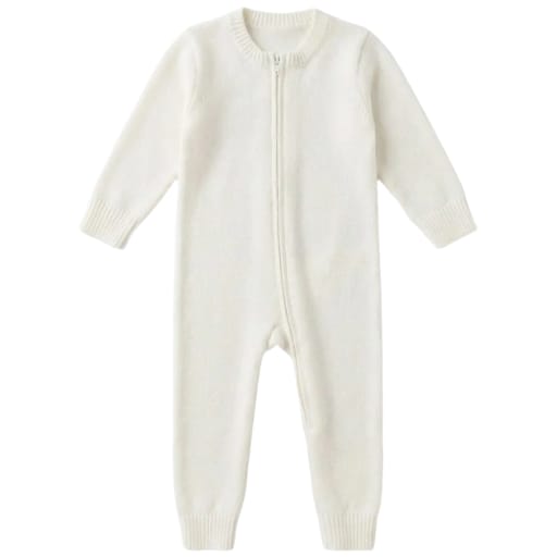 Acres Knitwear | Baby Union Suit 'Cream' by Hatchet Outdoor Supply Co.