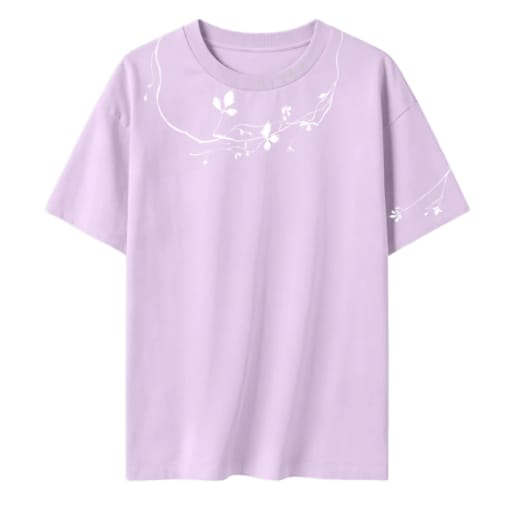 Entangled Fragaria | Oversized Tee | Lilac by Hitorii
