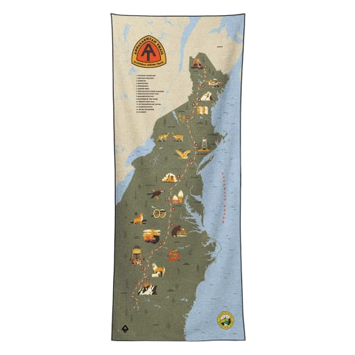 Original Towel: Appalachian Trail Map x AMC by Nomadix