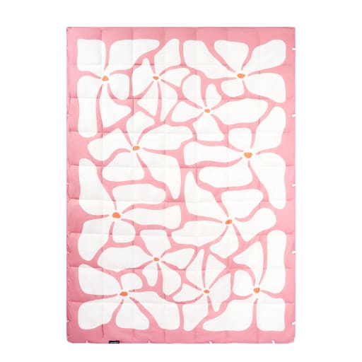Graphene Puffer Blanket: Happy Flowers Desert Clay by Nomadix