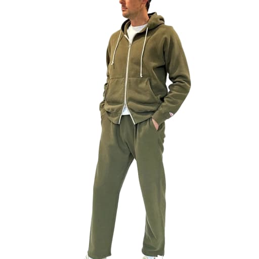 Zip Reach-Up Hoody V.2 / Olive by Battenwear
