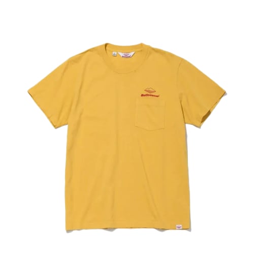 Team S/S Pocket Tee / Mustard x Red by Battenwear