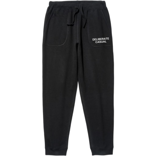 Deliberate Casual Step-Up Sweatpants / Black by Battenwear