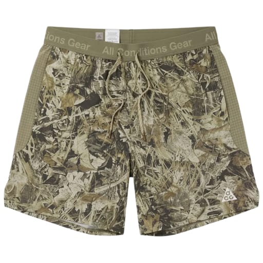 6" Brief-Lined Trail Running Shorts – Sequoia / Light Army / Summit White by Hatchet Outdoor Supply Co.