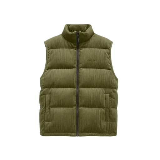 Corduroy Puffer Insulation Vest by Gramicci