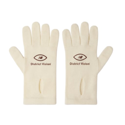 Knit Windowed Running Gloves, Linen by District Vision
