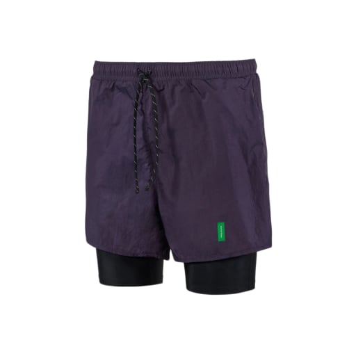 Ultralight Nylon Trail Shorts, Nightshade/Black by District Vision
