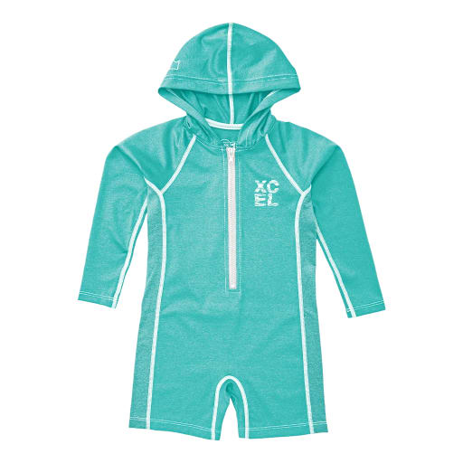 Toddler Unisex Premium Stretch Long Sleeve Front Zip Hooded Springsuit UV by Xcel Wetsuits