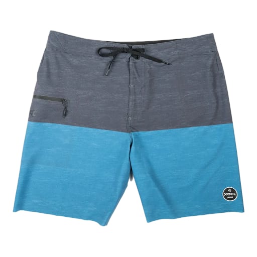 Men's Infiniti 18.5" Boardshort - Heather Black/Blue by Xcel Wetsuits