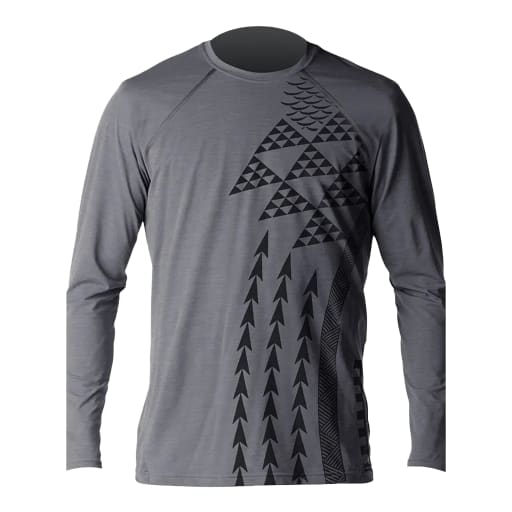 Men's Heathered Ventx Haleiwa Tribal Long Sleeve Relaxed Fit UV by Xcel Wetsuits